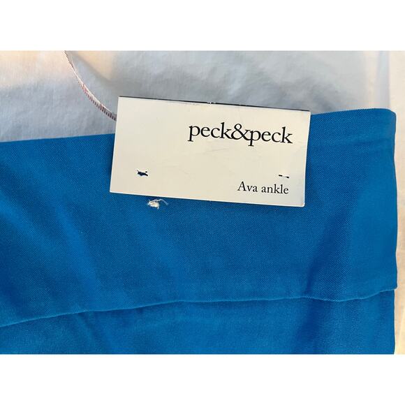 Peck & Peck Ava Blue Aster Ankle Pants Size 12 Tummy Control Slim Leg NWT - Picture 6 of 14